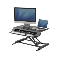 Fellowes Lotus LT 4"-16" Standing Desk Converter, Black (8215001) 8 Fellowes Lotus LT 4"-16" Standing Desk Converter, Black (8215001) -Ergot Office Furniture Shop sp84425474 s7