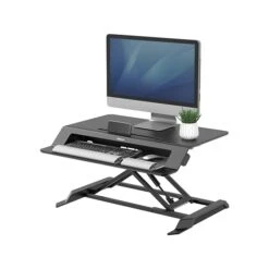 Fellowes Lotus LT 4"-16" Standing Desk Converter, Black (8215001) 9 Fellowes Lotus LT 4"-16" Standing Desk Converter, Black (8215001) -Ergot Office Furniture Shop sp84425475 s7