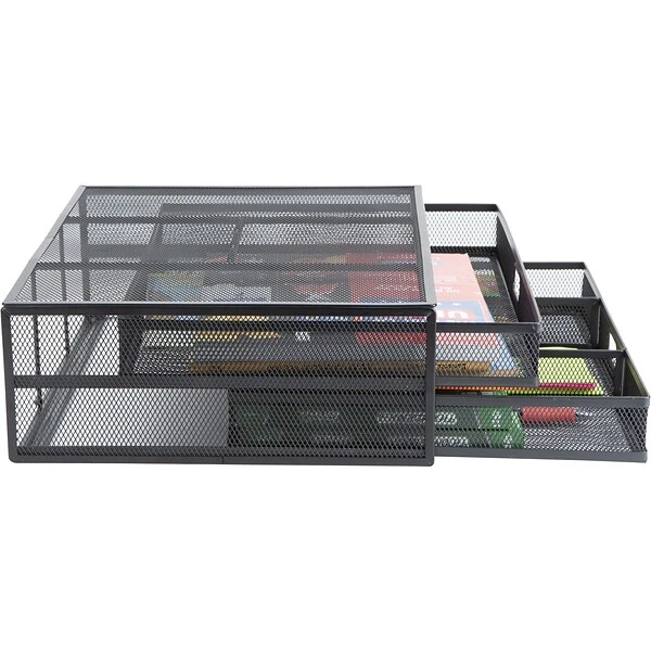 Mind Reader Monitor Stand, Black (2TDMESHY-BLK) 6 Mind Reader Monitor Stand, Black (2TDMESHY-BLK) - Image 6