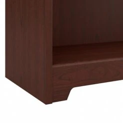 Bush Furniture Cabot 36"-42"H 3 Position Sit To Stand Corner Bookshelf Desk, Harvest Cherry (WC31416) -Ergot Office Furniture Shop sp85005998 s7