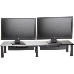 Mind Reader Adjustable Monitor Stand, Black (DUBMODR-BLK)