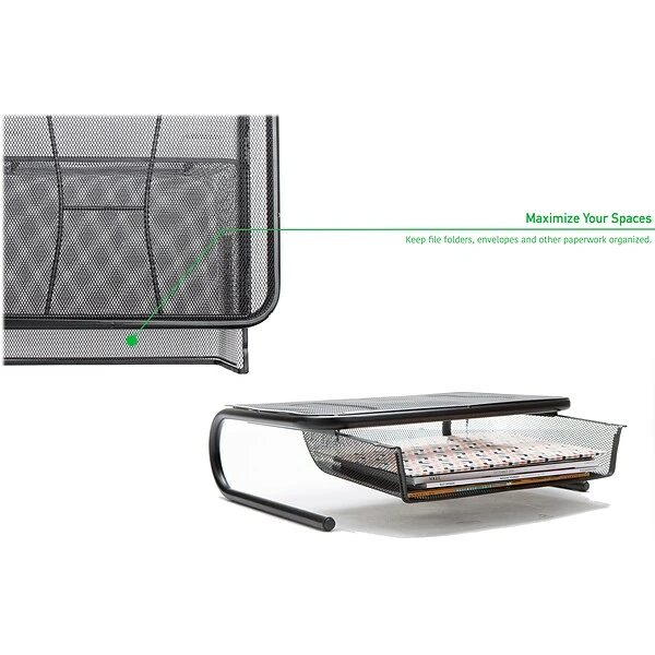 Mind Reader Monitor Stand, Black (MESHKING-BLK) 4 Mind Reader Monitor Stand, Black (MESHKING-BLK) - Image 4