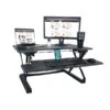 Victor Technology High Rise 21"H Adjustable Desk, Black Wood (DCX760G)