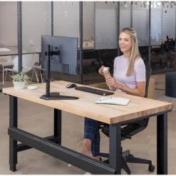 Fellowes Professional Series Freestanding Single Monitor Arm, Up To 32", Black, (8049601) -Ergot Office Furniture Shop sp88396246 s7