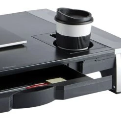 Fellowes Office Suites Premium Monitor Riser, Up To 32",Black/Silver (8031001) 8 Fellowes Office Suites Premium Monitor Riser, Up To 32",Black/Silver (8031001) -Ergot Office Furniture Shop sp89270773 s7