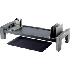 Fellowes Professional Series Monitor Stand, Up To 32", Black/Silver (8037401) -Ergot Office Furniture Shop sp89270780 s7