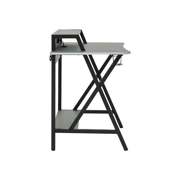 Studio Designs Challenger 53" Metal Computer Desk, Silver/Black (51256) 2 Studio Designs Challenger 53" Metal Computer Desk, Silver/Black (51256) - Image 2