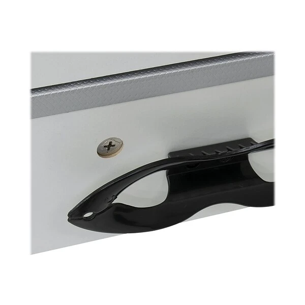 Studio Designs Challenger 53" Metal Computer Desk, Silver/Black (51256) 4 Studio Designs Challenger 53" Metal Computer Desk, Silver/Black (51256) - Image 4