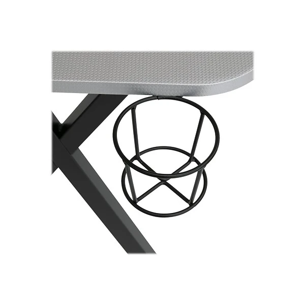 Studio Designs Challenger 53" Metal Computer Desk, Silver/Black (51256) 5 Studio Designs Challenger 53" Metal Computer Desk, Silver/Black (51256) - Image 5