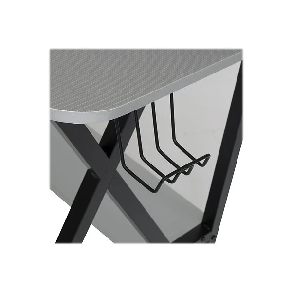 Studio Designs Challenger 53" Metal Computer Desk, Silver/Black (51256) 6 Studio Designs Challenger 53" Metal Computer Desk, Silver/Black (51256) - Image 6