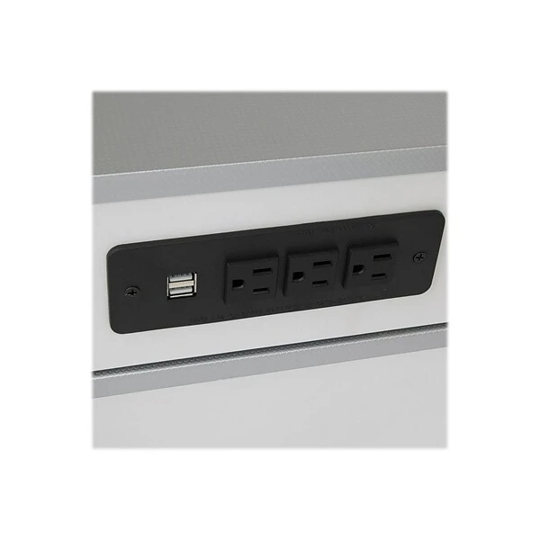 Studio Designs Challenger 53" Metal Computer Desk, Silver/Black (51256) 7 Studio Designs Challenger 53" Metal Computer Desk, Silver/Black (51256) - Image 7