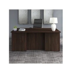 Bush Business Furniture Office 500 71" Executive Desk, Black Walnut (OFD172BWK)