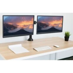 Mount-It! Dual Monitor Mount, Up To 27" Monitors, Black (MI-752) 7 Mount-It! Dual Monitor Mount, Up To 27" Monitors, Black (MI-752) -Ergot Office Furniture Shop sp95978082 s7